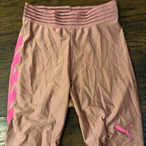 Puma - pink shiny biker shorts